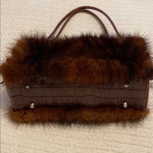 Small mink purse